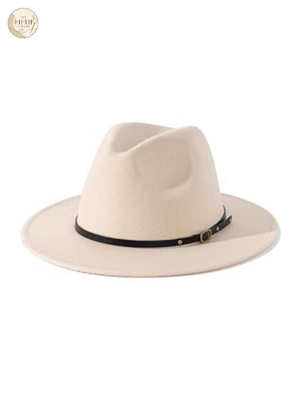 Women's Classic Belt Buckle Fedora Hat Cotton Polyester Adjustable
